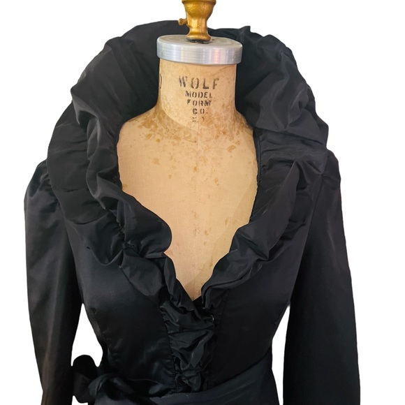 Blanc Noir Trench Coat Size Medium Fabric is cotton nylon spandex blend - Picture 13 of 16